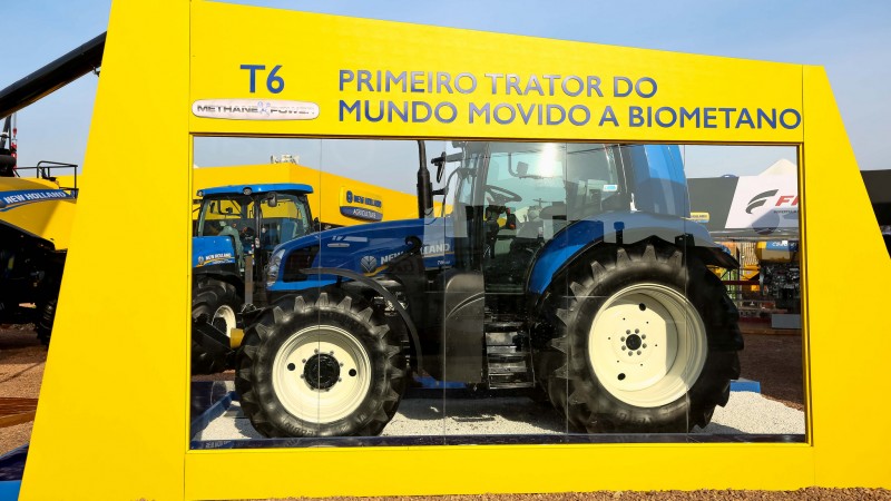 Trator movido a biometano