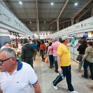 Pavilh&atilde;o da Agricultura Familiar, que bate recordes de p&uacute;blico e de vendas nesta Expointer